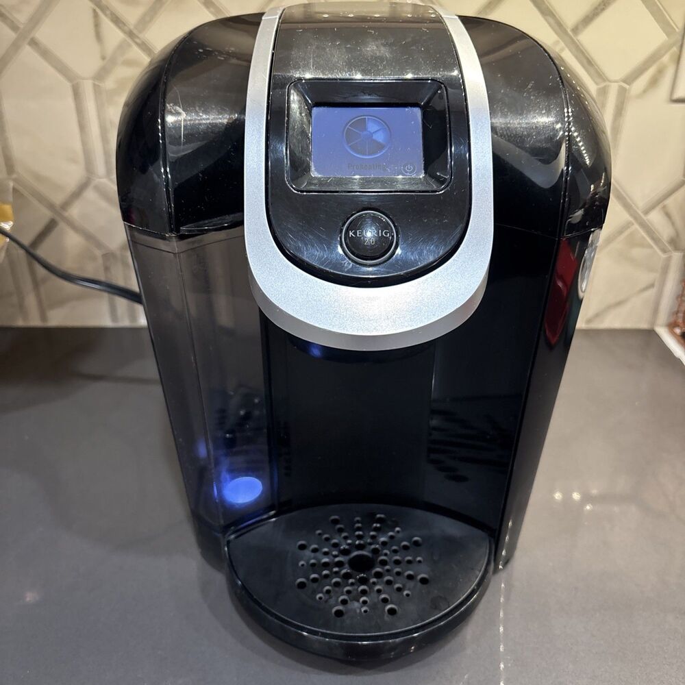 Keurig 2.0 Single Serve Coffee Maker Model K2.0-300 Black & Silver TESTED